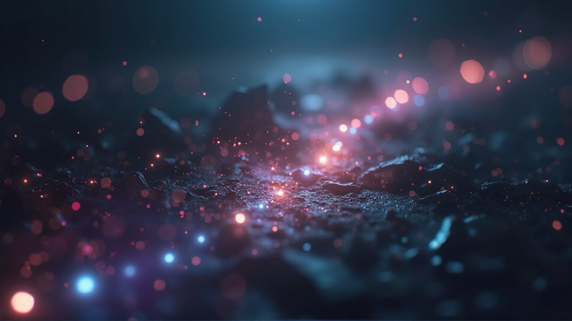 An abstract visualization of interconnected data points and lines
